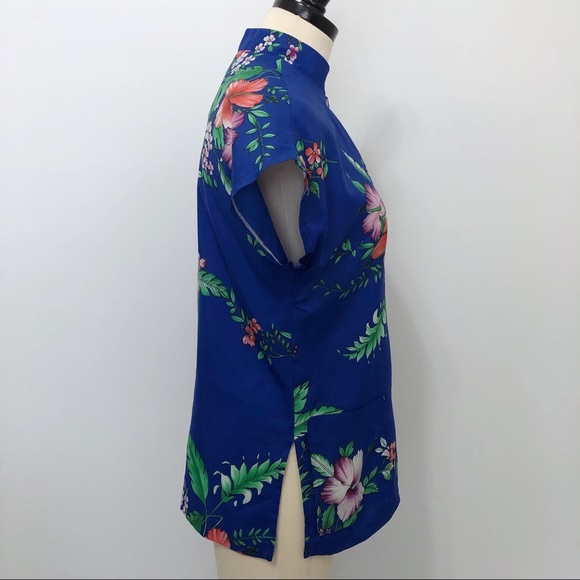 SOLD Lauhala Vintage Hawaiian Button Down Shirt Blouse - Picture 4 of 8